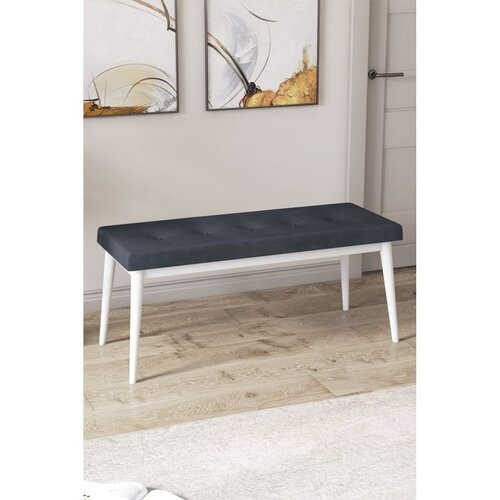 Hanah home klupa Arwen Bench, 105 cm, antracit / bela Cene