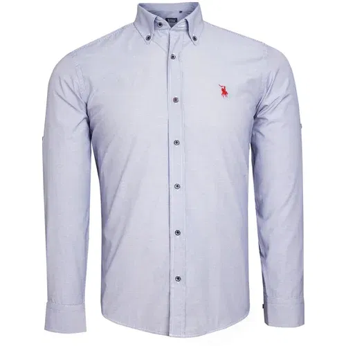 Dewberry G770 MEN'S SHIRT-LIGHT NAVY BLUE