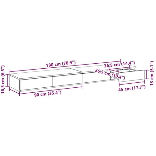  Ladice za krevet od artičoke 180x36 5x16 5 cm Odabrano drvo Slike
