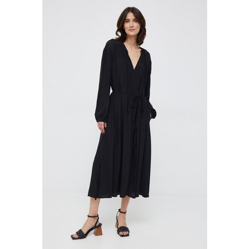 United Colors Of Benetton Haljina boja: crna, midi, oversize Slike