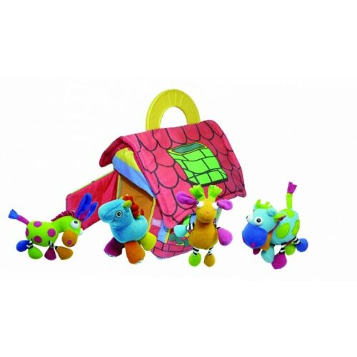 Biba Toys plišana igračka kućica + 4 životinje Slike