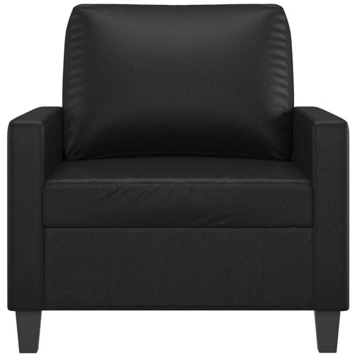  Fotelja crna 60 cm od umjetne kože Slike