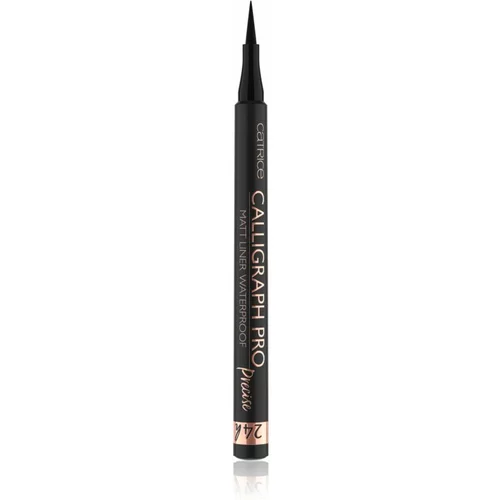 Catrice Calligraph Pro Precise 24h Matt vodootporni eyelineri u olovci nijansa 010 Intense Black Waterproof 1.2 ml