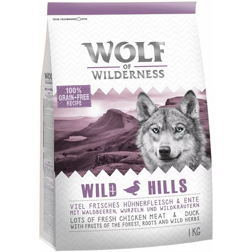 Wolf of Wilderness Adult "Wild Hills" - raca - 1 kg