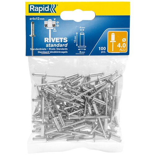 Rapid Slepe zakovice (dolžina: 12 mm, premer: 4 mm, 100 kosov) Cene