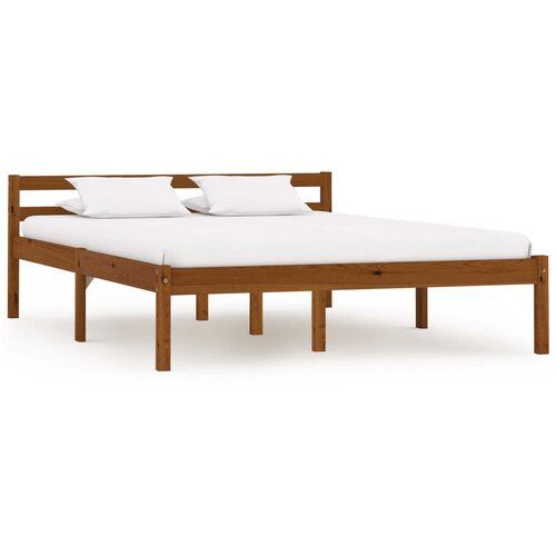 VidaXL Okvir za krevet od masivne borovine boja meda 120 x 200 cm Slike
