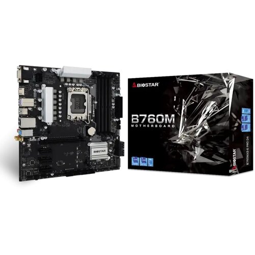 Biostar matična ploča 1700 B760MX2-E pro D4 HDMI/DP/VGA/M.2 Slike