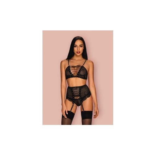 Obsessive Basitta 3-Pcs Set Black S/M Cijene