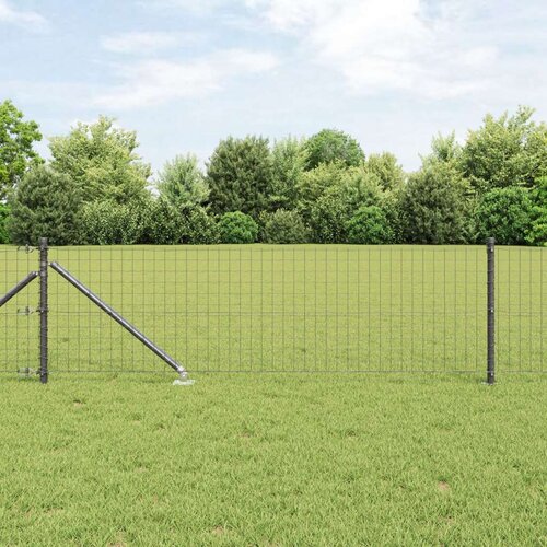  Stupovi ograde s &amp;scaron;iljcima 26 kom &amp;Oslash;32 mm 120 cm Galvanizirani čelični Slike