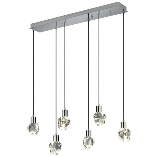 Trio Select LED viseća svjetiljka u srebrnoj boji sa staklenim sjenilom Verano &amp;ndash; Slike