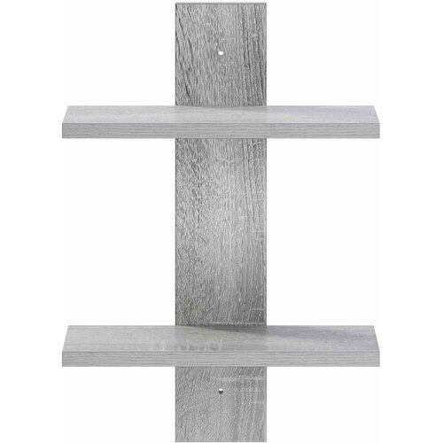  Zidna polica Siva Sonoma 30 x 13.5 x 43 cm Prerađeno drvo Slike
