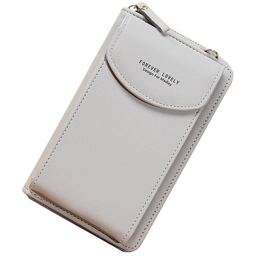 INF Usnjena torbica za telefon - elegantna in prostorna torbica za čez telo Grey, (21872303) Cene