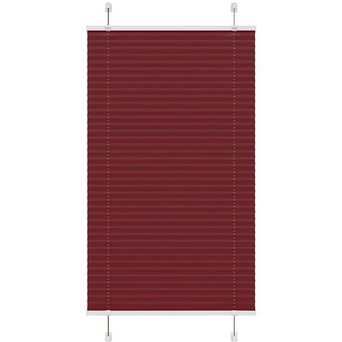 VidaXL Plisirana roleta Bordeaux crvena 75x150 cm &amp;Scaron;irina tkanine Slike