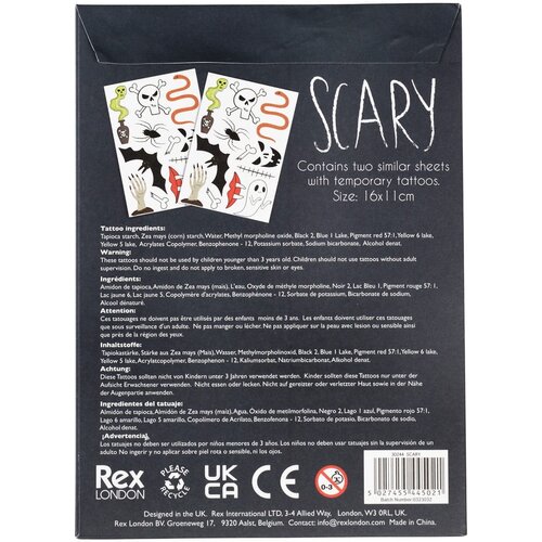 Rex London Otro&amp;scaron;ke tetovaže Scary &amp;ndash; Slike