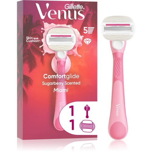 Gillette Comfortglide Miami ženski brijač sa 5 oštrica, 1kom Cene