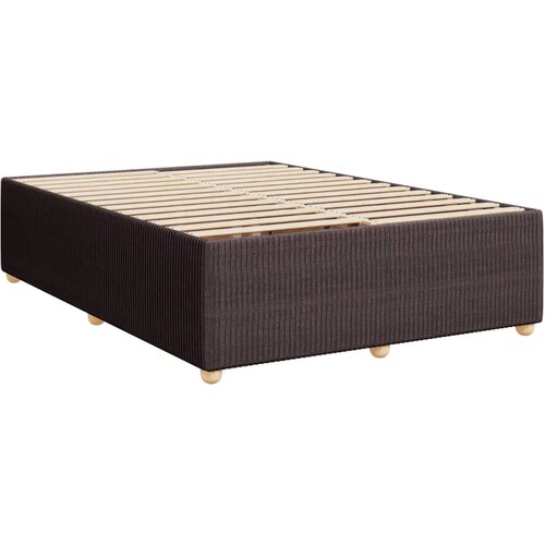 vidaXL Posteljni okvir temno rjav 140x200 cm blago, (21306638) Cene