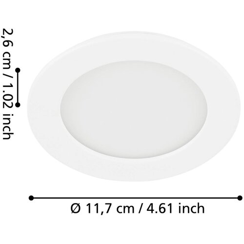 Eglo 99132 - LED ugradno svetlo FUEVA 5 LED/5,5W/230V Slike