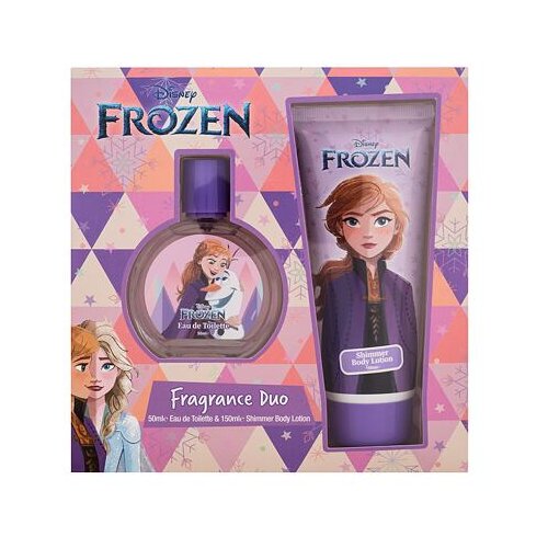Disney Frozen Anna darovni set toaletna voda 50 ml + pjenu&amp;scaron;avi losion za tijelo 150 ml za djecu Slike
