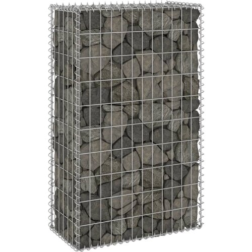 vidaXL Gabionska stena s pokrovi iz pocinkanega jekla 60x30x100 cm Cene