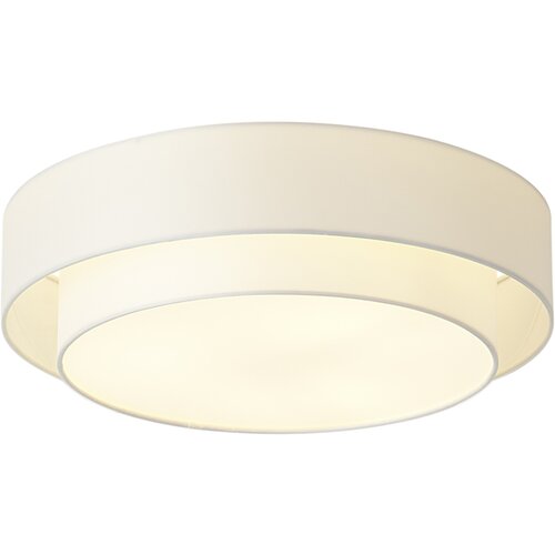 QAZQA Moderna stropna svetilka bela 50cm 3-luči - Drum Duo Cene