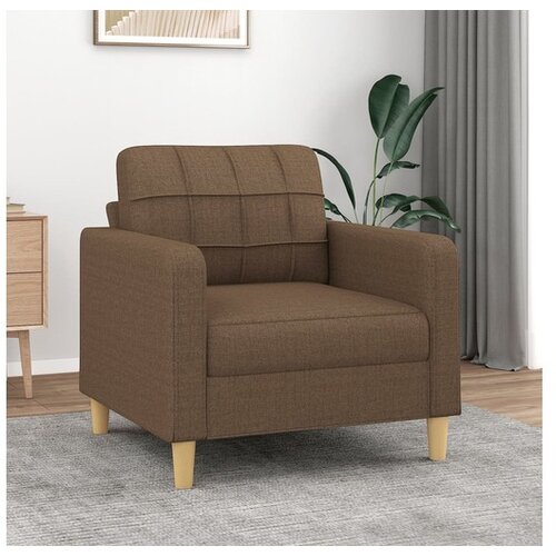 vidaXL Fotelja smeđa 60 cm od tkanine Cijene