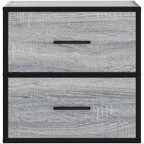  Zidni noćni ormarić Sivi Sonoma 40x31x39,5 cm Siva Slike