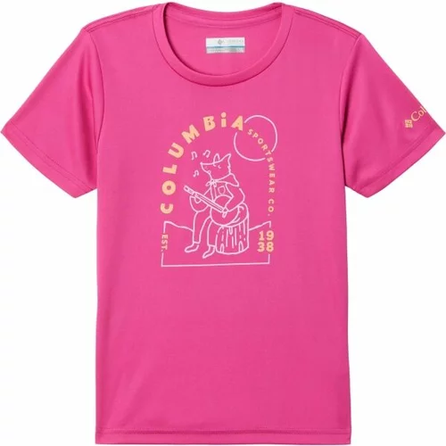 Columbia MIRROR CREEK SHORT SLEEVE GRAPHIC SHIRT Majica za djevojčice, ružičasta, veličina