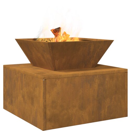 VidaXL Vatra 50 x 50 x 40 cm Corten čelik Slike