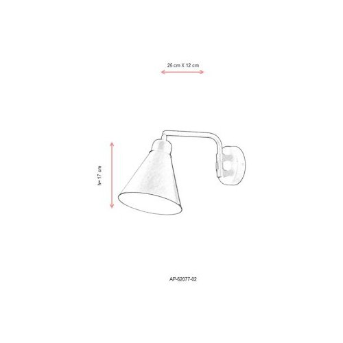 Opviq AP-62077-02 black wall lamp Cene