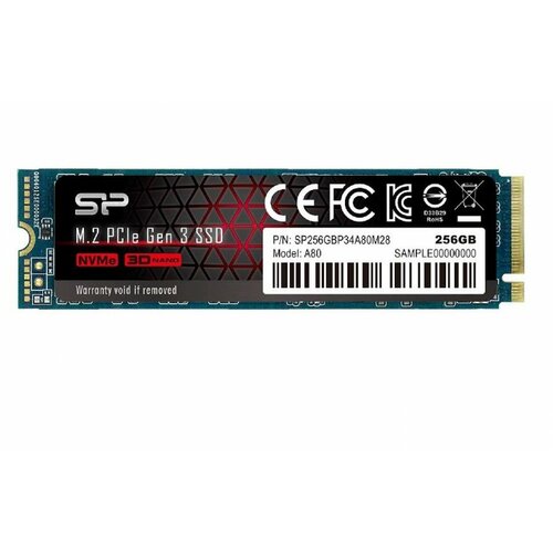Silicon Power 256GB P34A80 M.2 PCIe Gen3 x4 2280 SSD SP256GBP34A80M28 ssd hard disk Cene