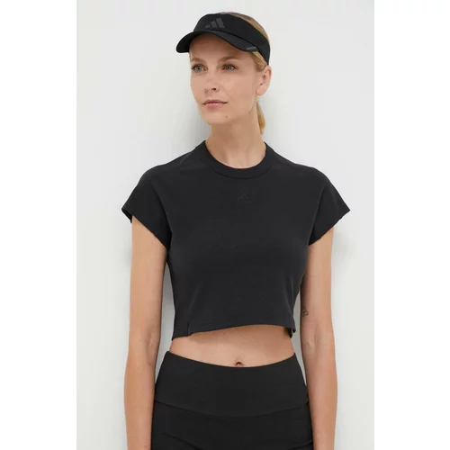 Adidas Kratka majica ženski, črna barva