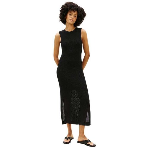 Tommy Hilfiger crna midi haljina Cene