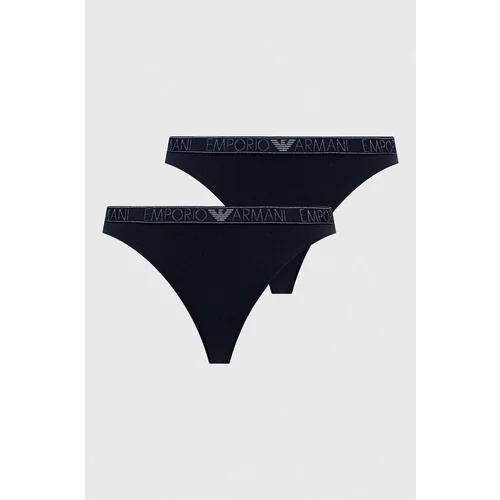 Emporio Armani Underwear Tange boja: tamno plava