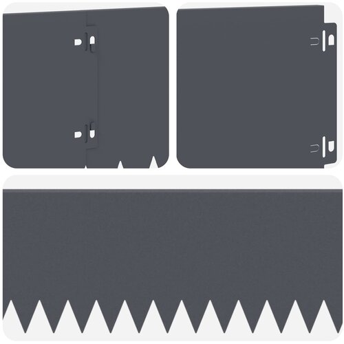  Ograda oko Travnjaka 30 pcs 103 x 20 cm Čelik Antracit Slike