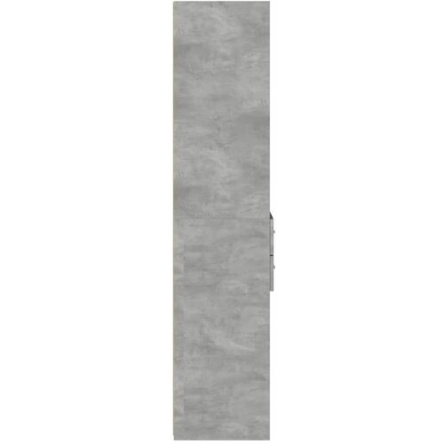  Visoka komoda siva betona 45x42,5x185 cm od konstruiranog drva Slike