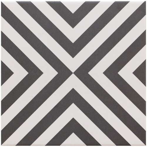 Retro Gres ploščica Zebre Schwartz (20 x 20 cm, črna/bela, mat) Cene