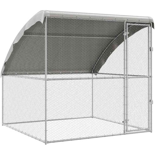  Kletka za pi&amp;scaron;čance srebrna 2 x 2 x 2 m Cinkana jeklena, (5000204317) Slike