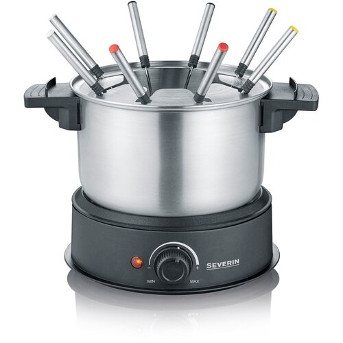 Severin FO 2470 Fondue-Set Edelstahl, 8 Gabeln, 1500 Watt Cene