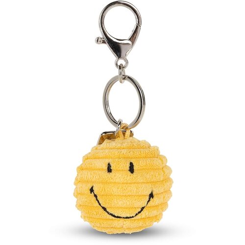 Smiley privjesak za ključeve ECO Corduroy - Yellow - 4,5 cm (1123) Slike