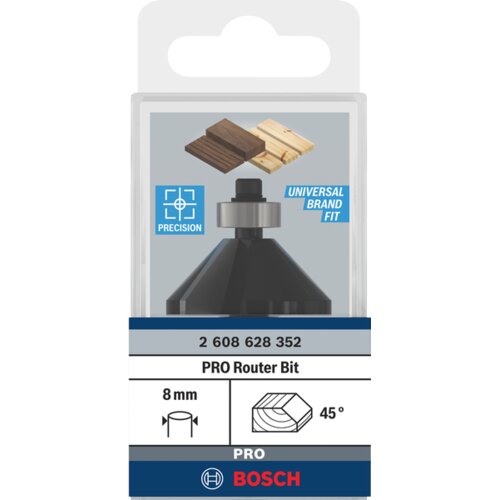 Bosch PRO glodalo za obaranje ivica, 45&amp;deg;, prihvat 8 mm 2608628352 Slike
