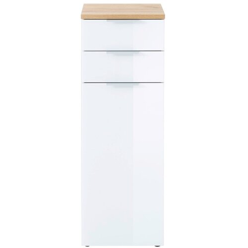 Germania Bela visoka kopalniška omarica v hrastovem dekorju 39x112 cm Pescara - Germania Cene