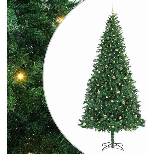  Umjetno božićno drvce Zelena 300 cm PVC i Metal i Plastika Slike