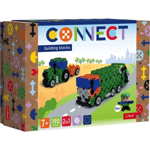 Connect M - Smetarsko vozilo / traktor s prikolico, 190 delov - 1 k. Cene