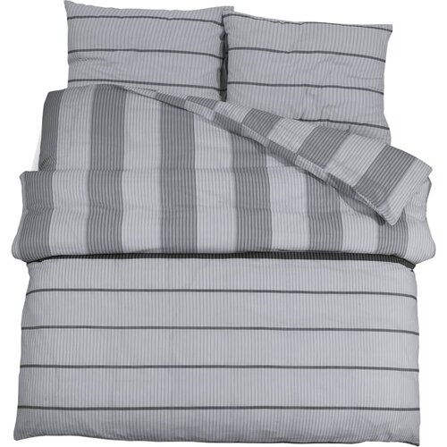Maison Chic Komplet posteljnine - Posteljnina siva 200x200 cm bombaž, (21786684) Slike