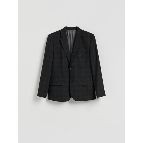 Reserved Karirani slim fit sako - crno Cijene