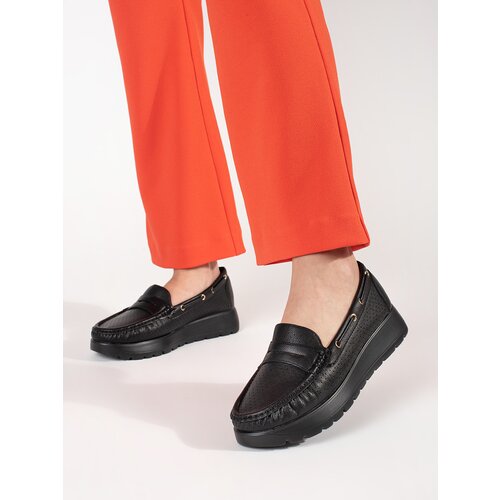 GOODIN Stylish black women's loafers Cijene