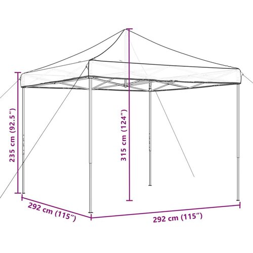  za svadbe - &amp;scaron;ator za zabave Narančasta 292 x 292 x 315 cm Oxford tkanina Slike