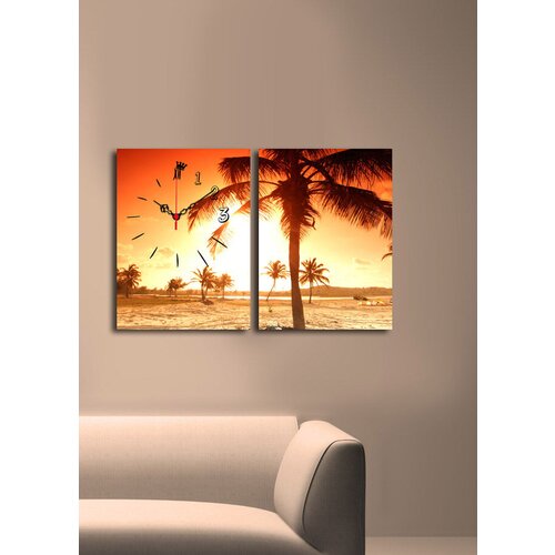 Wallity zidni sat 2P3040CSMOR-8, 64x40 cm, 2 dela Cene