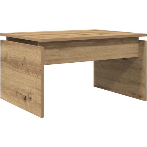 Maison Chic Klubska mizica - kavna mizica - Nizka mizica artisan hrast 68x50x38 cm inženirski les, (21755053) Cene