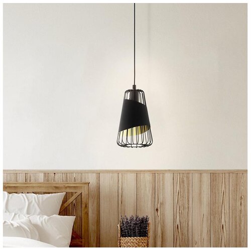 Eglo Austell viseća lampa E27, Ø16,5 cm, crna/zlatna, 49447 Cene